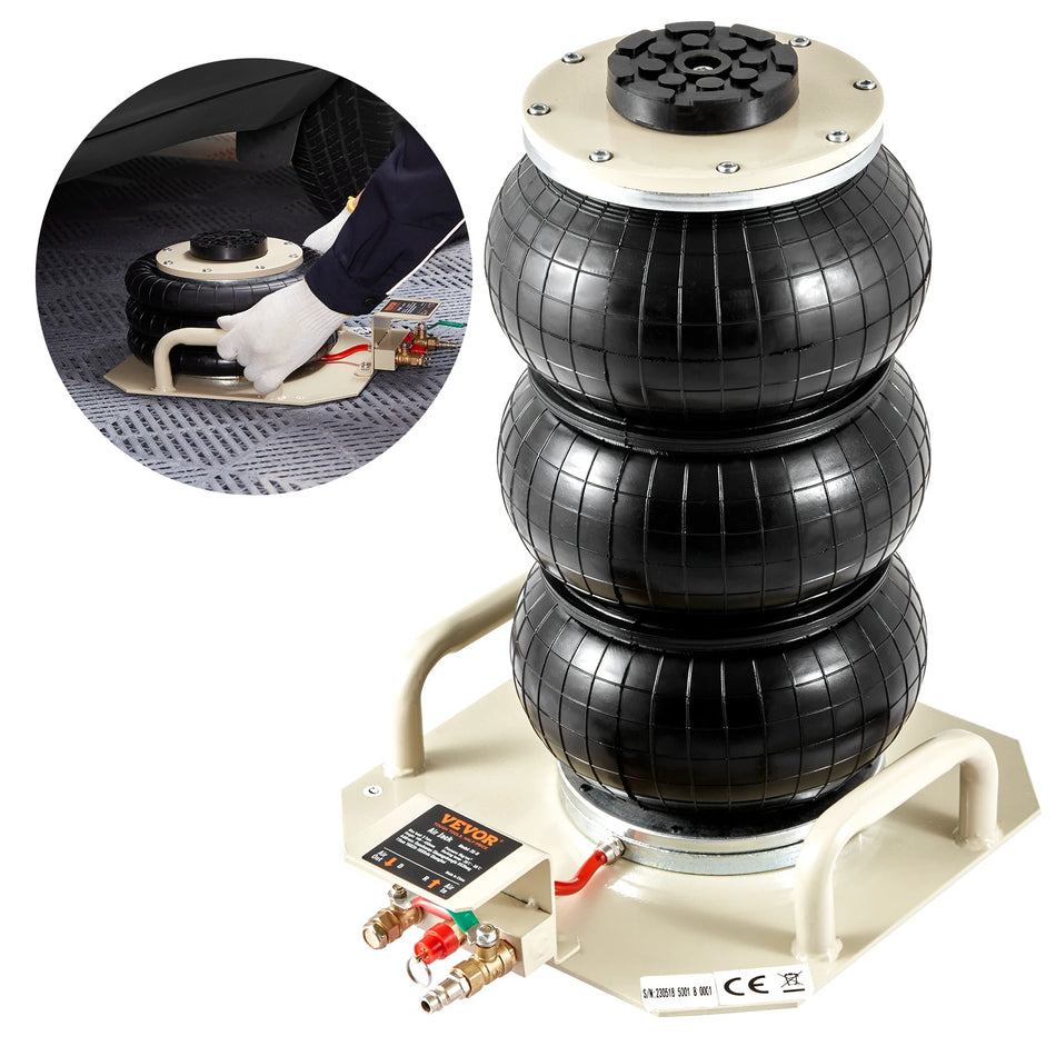 Luchtjack 3 Ton Dubbele Zak – Snelle 3-5s Hef