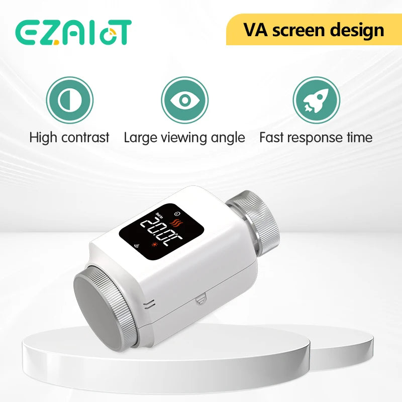 EZAIOT ZigBee Thermostat Radiator Actuator - Smart TRV