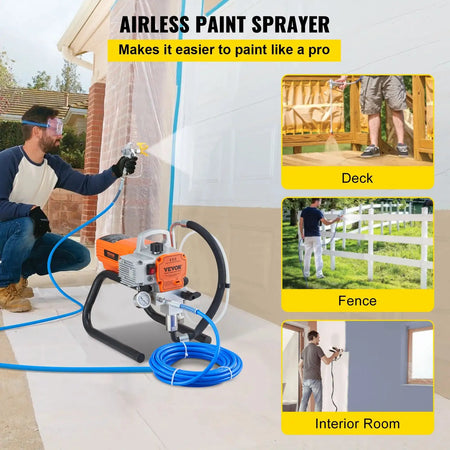1500/1800W Airless Wall Sprayer &ndash; Adjustable Pressure