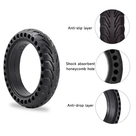 Durable 8.5 Inch Honeycomb Solid Tires for Xiaomi M365 Electric Scooter