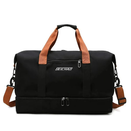 Weekender Travel Duffle Bag &ndash; Lightweight And Versatile Black