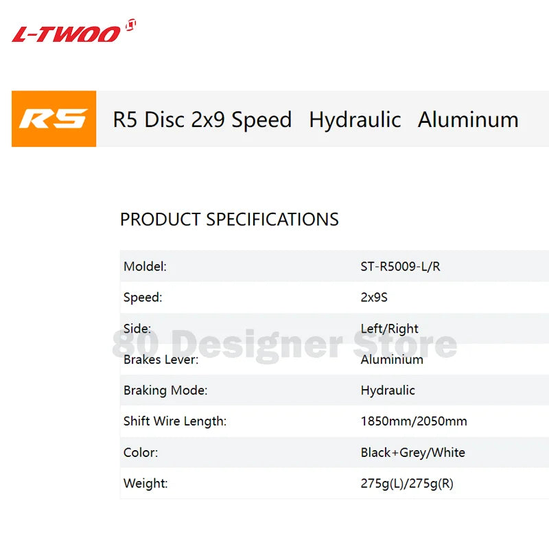 LTWOO R5 Hydraulic Disc Brake Shifter Levers &ndash; Smooth 18-Speed Gear Shifting