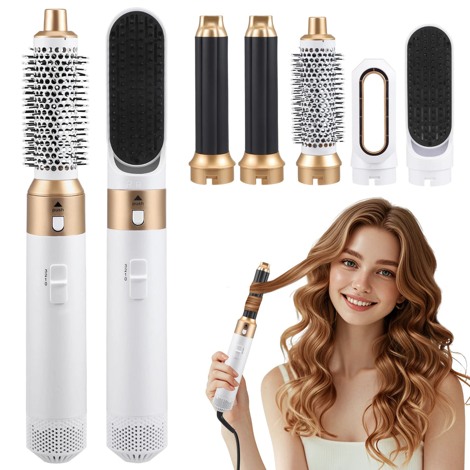 1000W 5 V 1 Air Hair Styler Set Curl Straighten Volumise