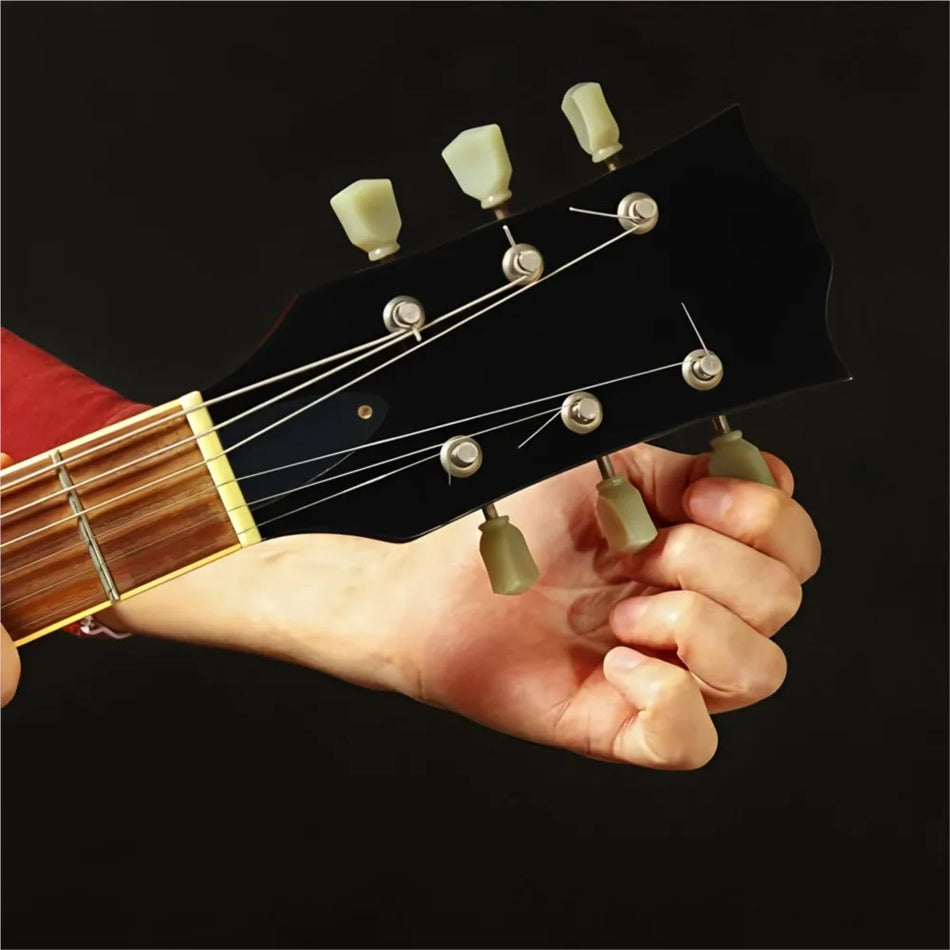 Set Of 6 Guitar Locking Tuners, String Locking, Silver/Gold/Black