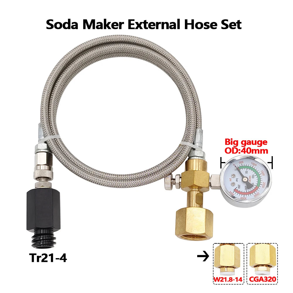 CO2 External Tank To Soda Stream Hose Kit &ndash; Durable Design