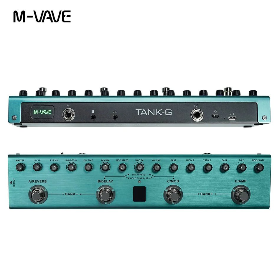M-VAVE Tank-G Guitar Multi-Effects Pedal &ndash; Rechargeable