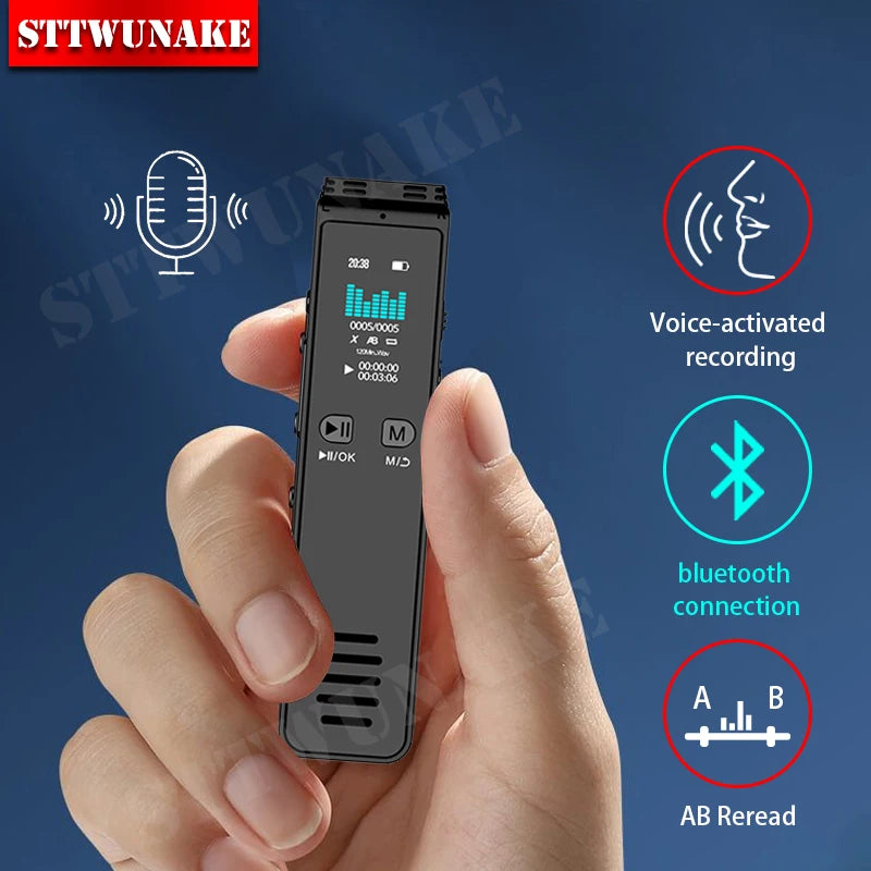 STTWUNAKE HB2N Voice Recorder - Ultra Clear 1536Kbps Audio
