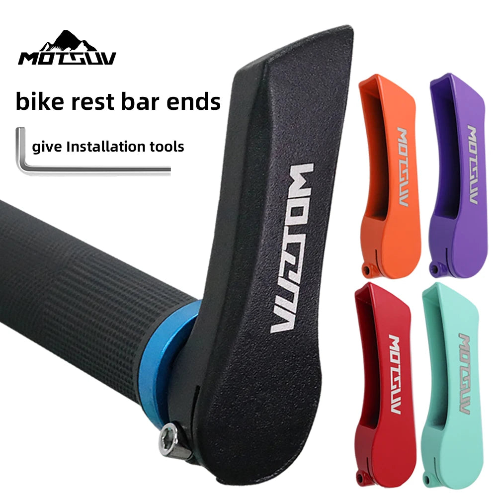 MOTSUV Multicolour Aluminium Bike Rest Handle Bar with Calf Horn Grips