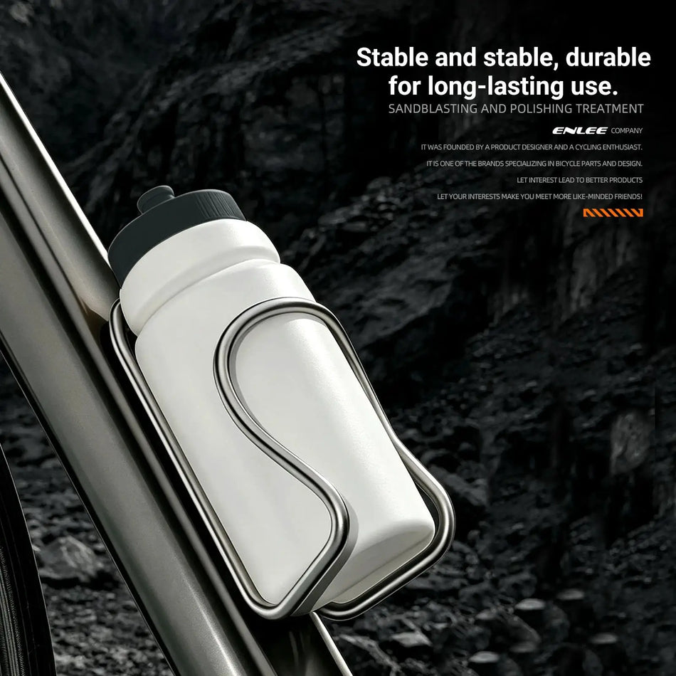 ENLEE Ultralight Titanium Bicycle Water Bottle Cage Bottle Holder MTB Road Bike Bottle Bracket Bottle Rack Holder Coffee Holder by InterCyprus Trading Ltd