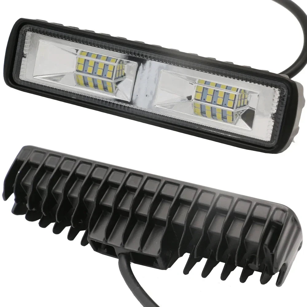 36W 12V-24V LED Work Light Spotlights - Pair for All Vehicles
