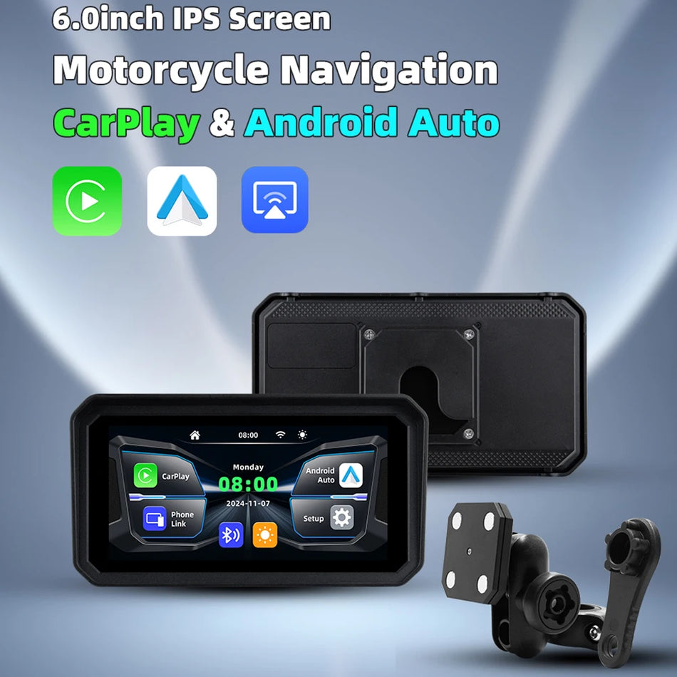 EKIY 6.0 Inch Portable Digital Motorcycle Dashboard &ndash; Waterproof GPS Navigation Display