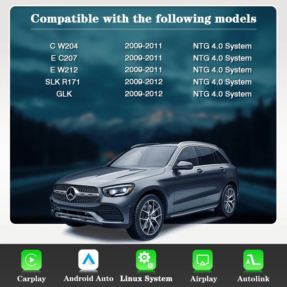 Autotop Trådlös CarPlay Android-adapter för Mercedes NTG4