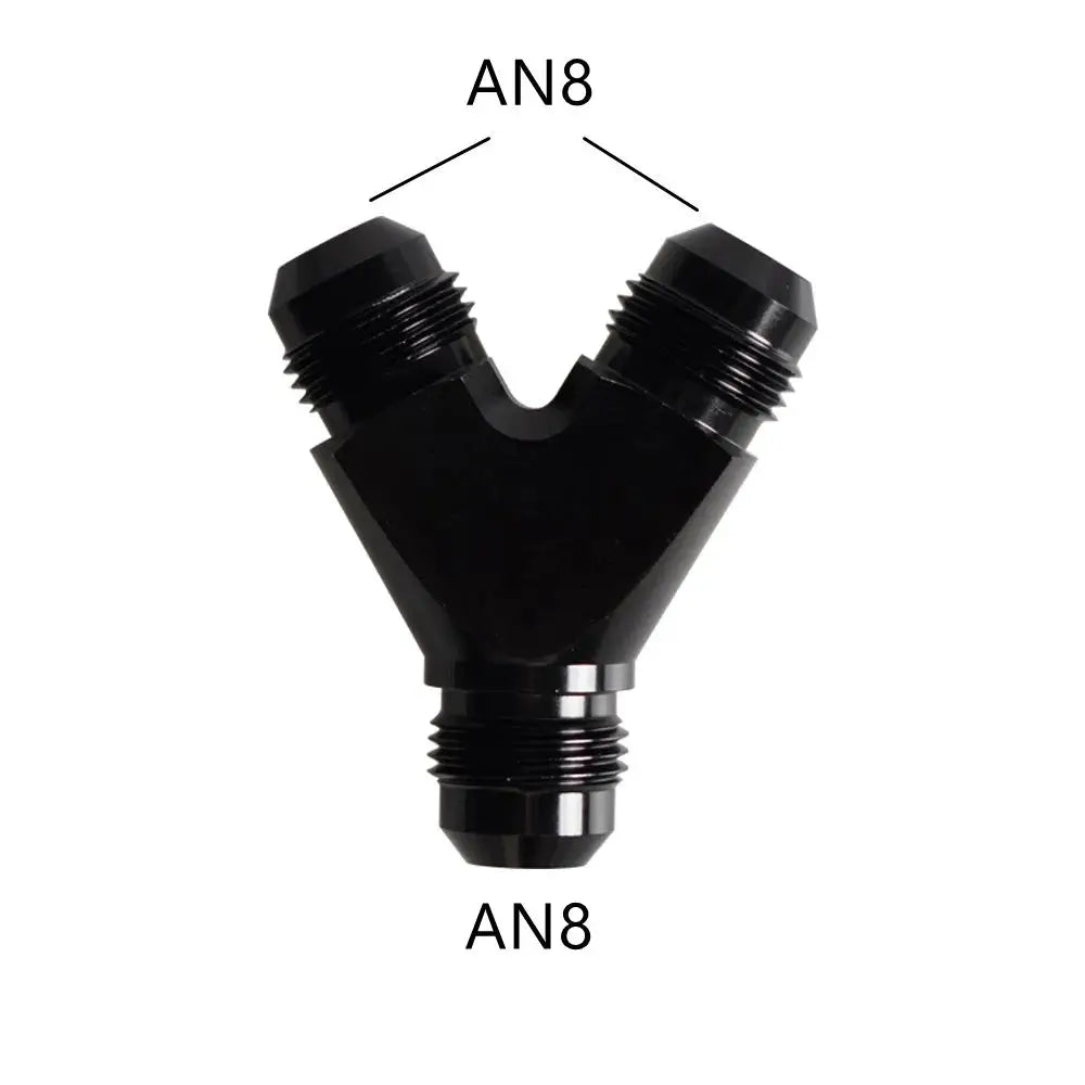 High Quality AN4 AN6 AN8 AN10 Y Adapter Block Male Thread Fuel Hose Fitting Adapters Tee Oil Pipe Joint Universal Aluminium by InterCyprus Trading Ltd