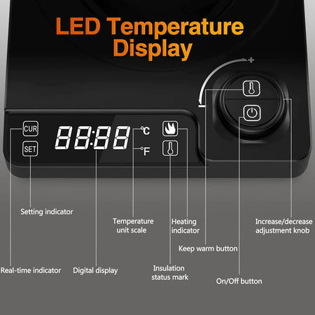 Gooseneck Electric Kettle - Precise 1 Degree Temp Control