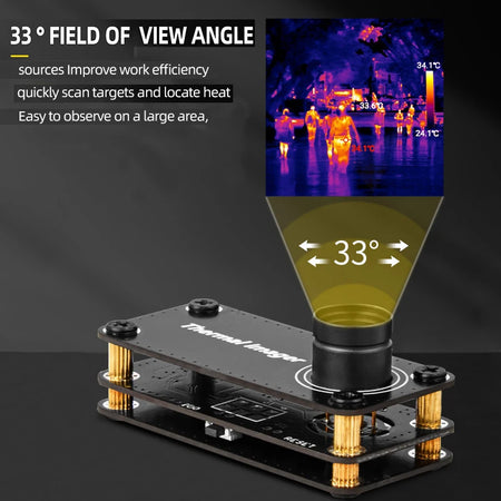 Compact Infrared Thermal Imager with Type-C for OTG APP - Temperature Range: -20u2103 to 1000u2103, 320x240 Thermal Pixels, Handheld Design