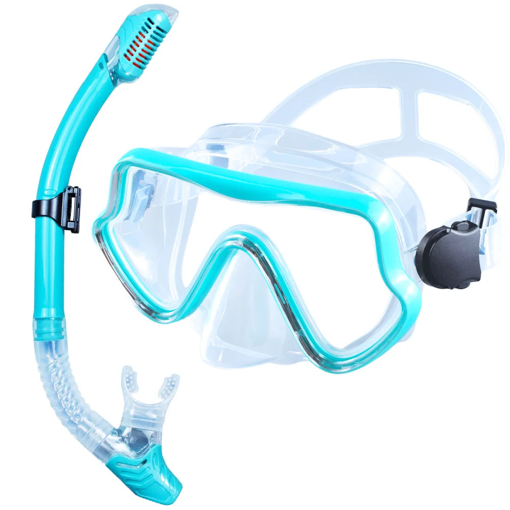 Professional Panoramic Snorkeling Gear Set for Adults | JoyMaySun Green