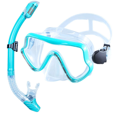 Professional Panoramic Snorkeling Gear Set for Adults | JoyMaySun Green