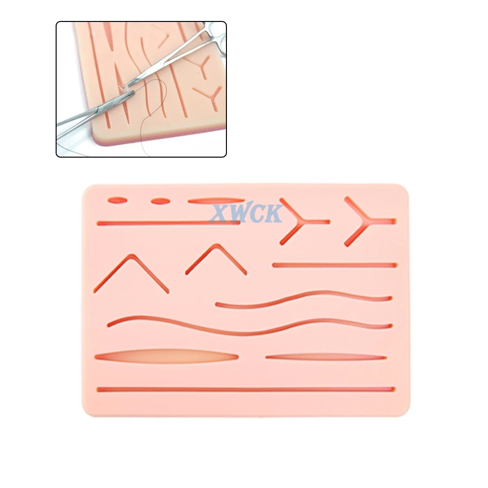 17Pcs Silicone Suture Pad Kit &ndash; Practice Model With Tools