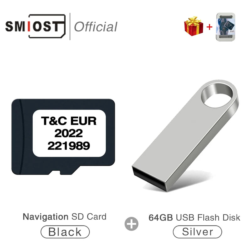 SMIOST Map TF Card Opel Corsa Zafira - 8GB GPS Update CHINA / for Opel TC with USB