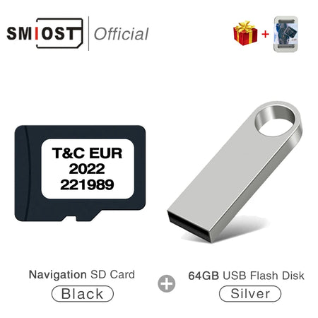 SMIOST Map TF Card Opel Corsa Zafira - 8GB GPS Update CHINA / for Opel TC with USB