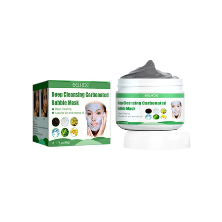 EELHOE Face Cleansing Bubble Mask - Blackhead Remover &amp; Acne Purifying 50g boxed