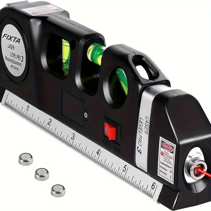 Multipurpose Laser Level Kit with 8FT Measuring Tape and Rulers