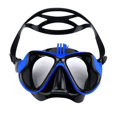 Underwater Camera Diving Mask &ndash; High Waterproof Performance blue