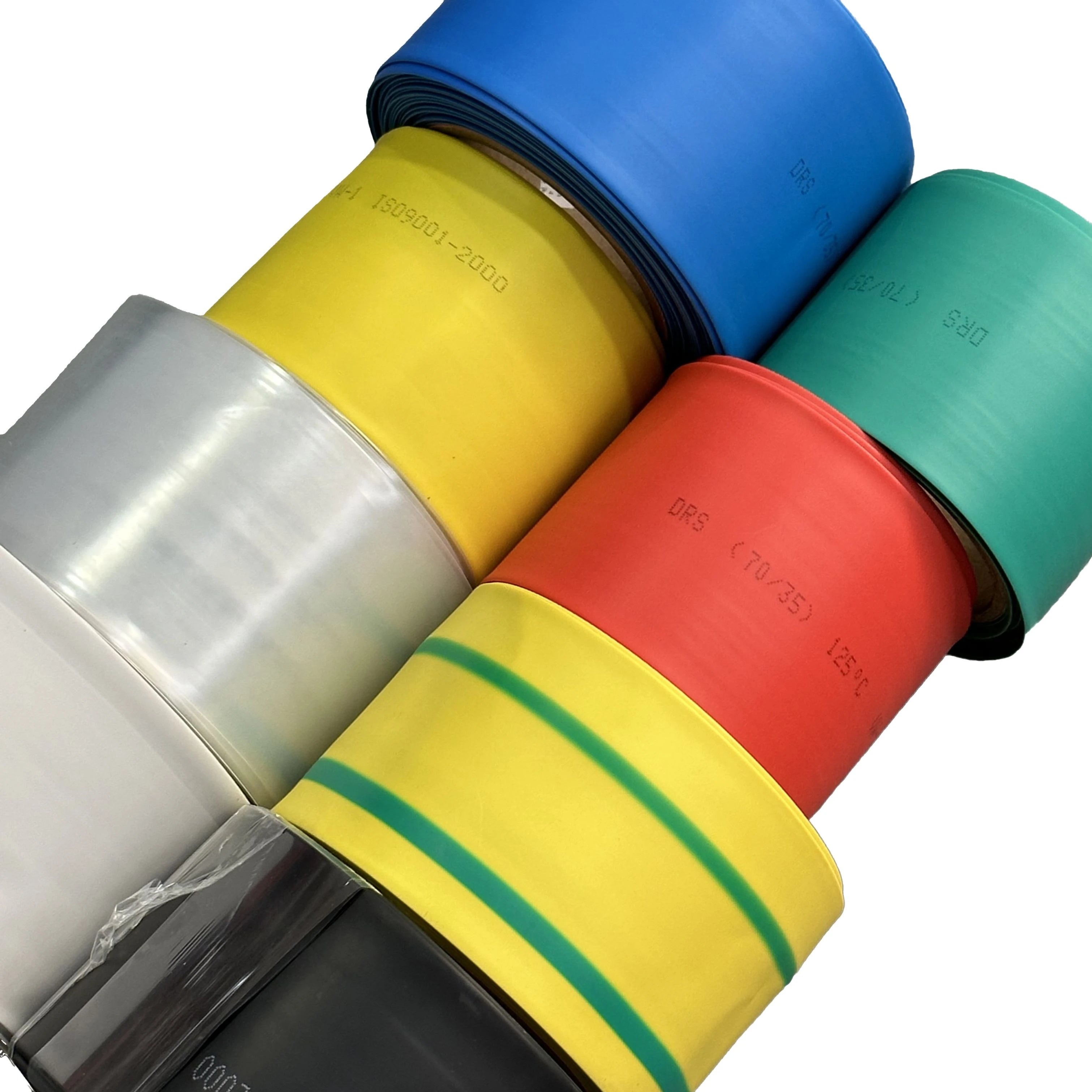 Heat Shrink Tube 2:1 Transparent Black 1m - Insulation WHITE / 60mm