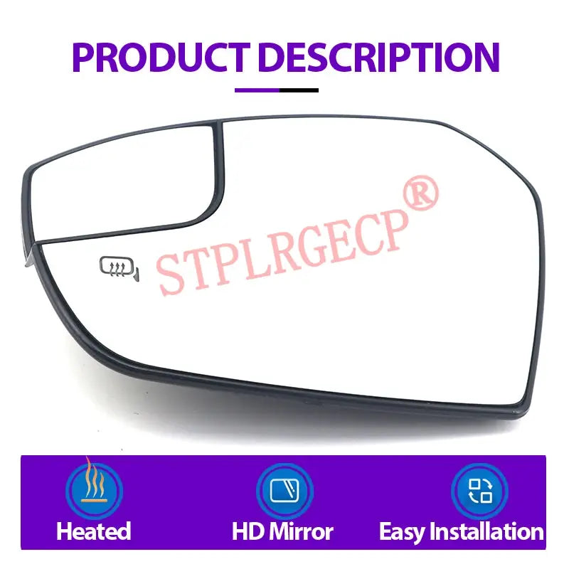 Driver Rearview Side Mirror Lens Door Wing Mirrors Glass with Heating Parts Accessories for Ford Escape 2017 2018 by InterCyprus Trading Ltd