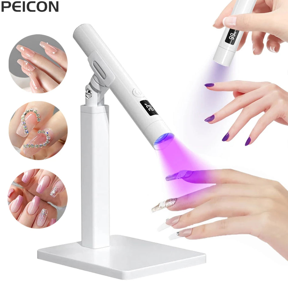 Mini UV LED Nagellampe für Maniküre, tragbarer Nageltrockner, ultraviolettes Licht