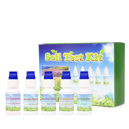 Soil Test Kit 4 In 1 Reagent Set &ndash; pH NPK Quick Read green
