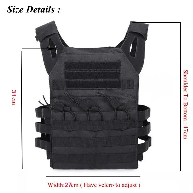 600D Molle Plate Carrier JPC Vest &ndash; Lightweight EVA Foam