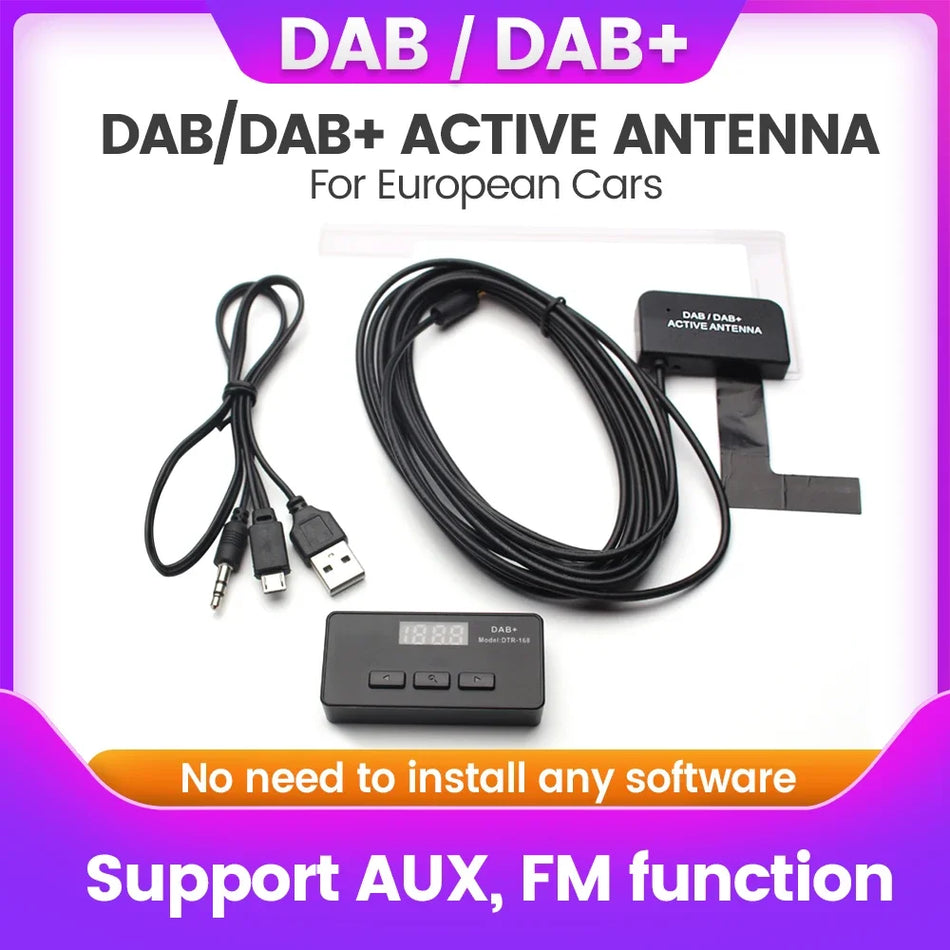 AUTOSHARK DAB Antenna &ndash; Universal Car Radio Enhancement DAB168