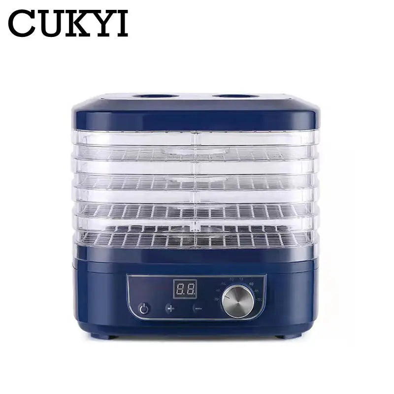 CUKYI Mini Food Dehydrator &ndash; Adjustable Temperature and Five Trays