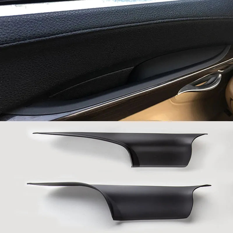 Interior Door Handle Covers Black Carbon Style for BMW 7 Series F01 F02 by InterCyprus Trading Ltd