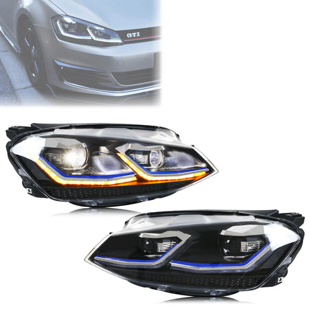 TD-0197D-LX Golf 7 LED Headlights &ndash; Sequential Signal GERMANY