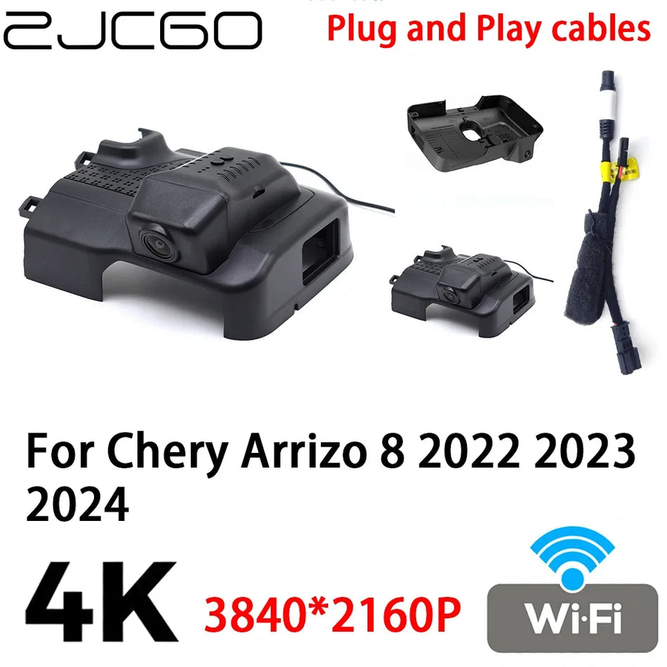 Car DVR Dash Cam 4K 2160P Plug and Play for Chery Arrizo 8