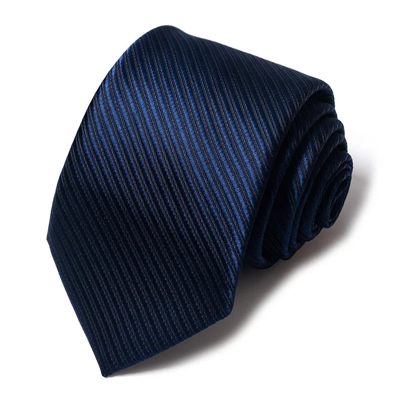 Fashion Blue Stripe Print Necktie for Men