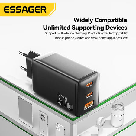 Essager 65W GaN USB C Charger &ndash; Ultra Fast Charging