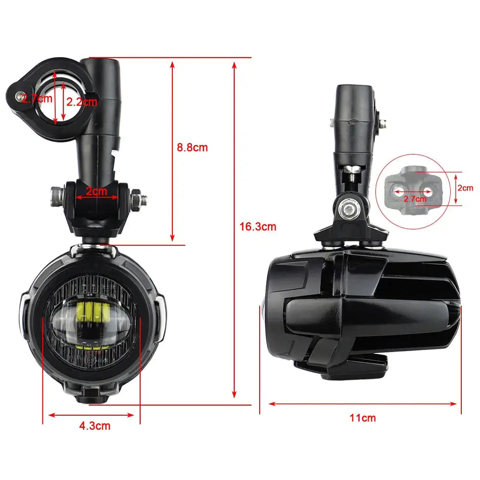LED Auxiliary Light Motorcycle Fog Lamp for BMW R1200GS F800GS F700GS F650 K1600 40W 6000K by InterCyprus Trading Ltd