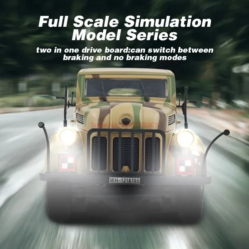 1/18 Remote Control German Command Car - Anti-Fall Simulation Vehicle