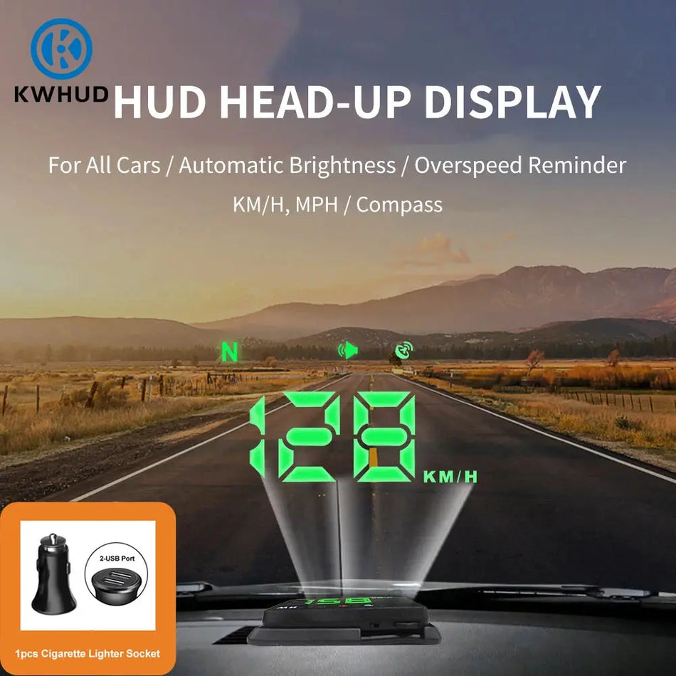 Digital HUD Head-Up Display For Cars With Speedometer And GPS by InterCyprus Trading Ltd