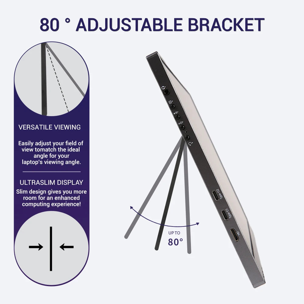 Wireless Portable Monitor 15.6 Inch &ndash; Ultra Slim Design with WiFi Connectivity