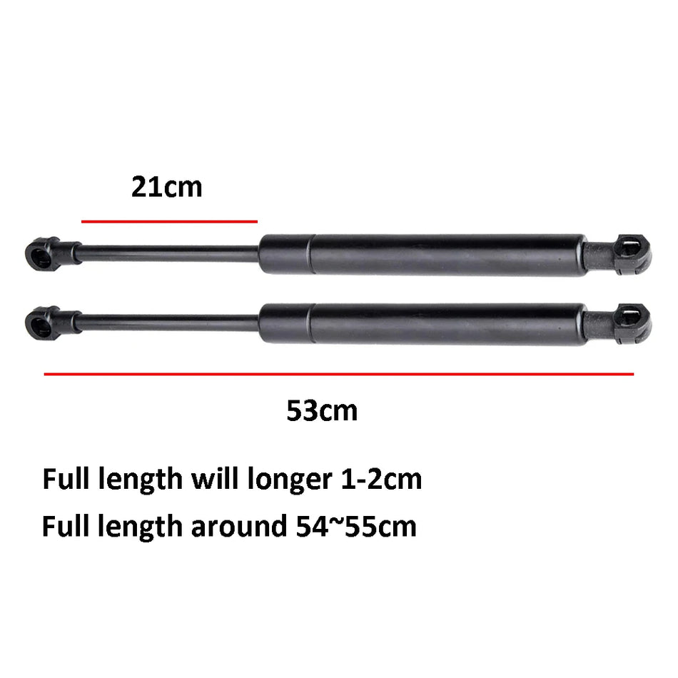 Pereche de amortizoare cu gaz pentru ridicarea capotei pentru Toyota Mark X, față 2005-2009, construcție durabilă din plastic și metal, set de 2