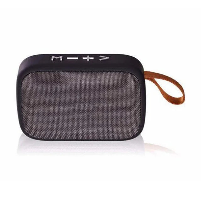 Fomscvka Mini Fabric Wireless Bluetooth Speaker with HiFi 3D Stereo Silvery