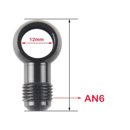 Aluminum Brake Banjo Fitting With AN3 AN4 AN6 AN8 AN10 Adapter Bolt by InterCyprus Trading Ltd