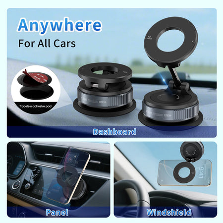 K007 Magnetic Car Phone Holder &ndash; Foldable Design and 360 Rotation
