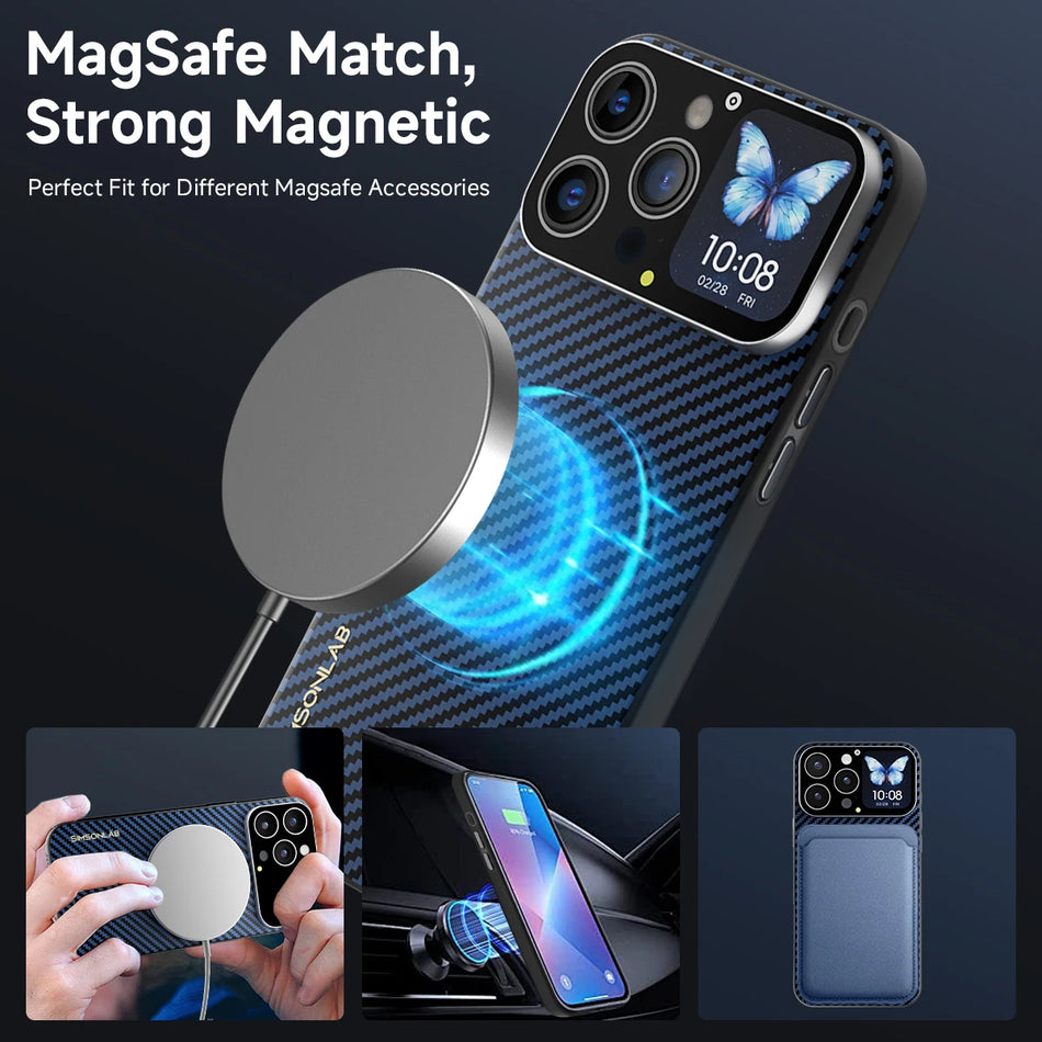 Pouzdro na chytrý telefon s oknem 1,83 palce pro iPhone 13/14/15/16 Pro