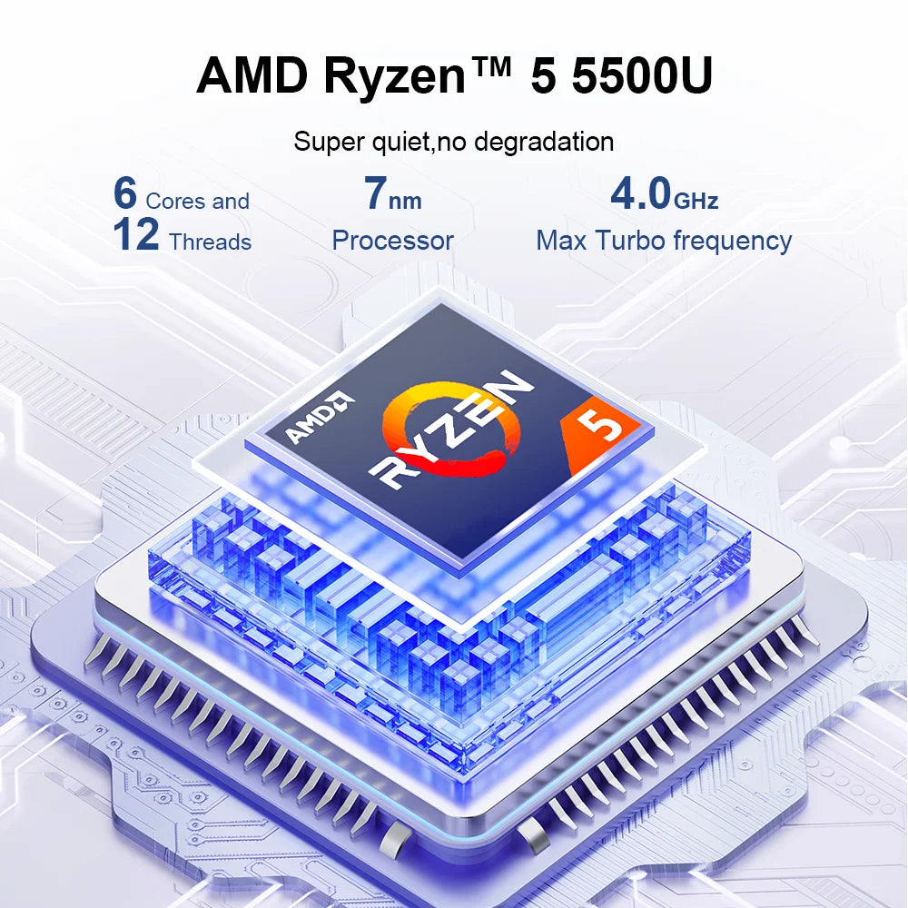 Ninkear A15 Pro Laptop 16 Inch &ndash; 120Hz 2.5K QHD Display with AMD Ryzen 5 5500U