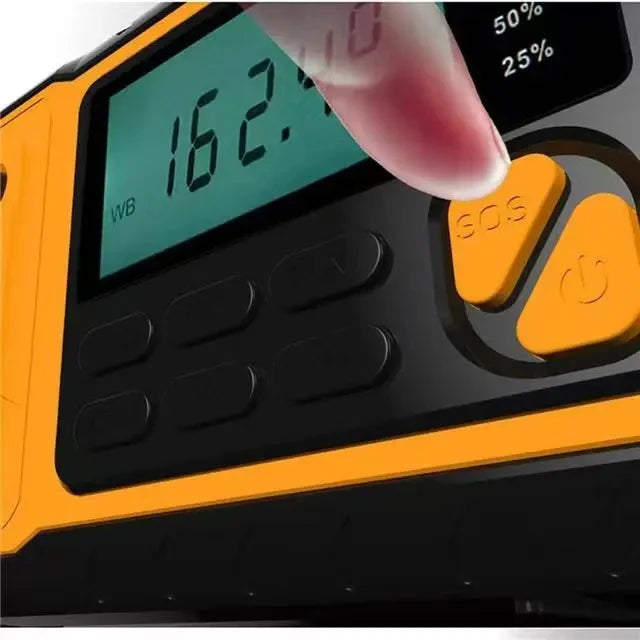 5000mAh Solar Power Radio with Flashlight &amp; Emergency Features